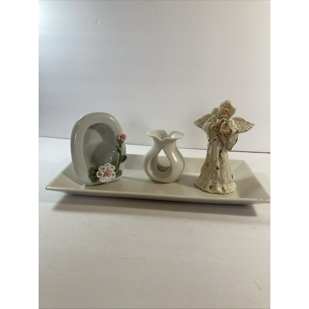 Vase Picture Frame Lenox Angel On Tray Unique Bundle